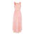 Silk Hand Marbled Cut Out Dress - Pink